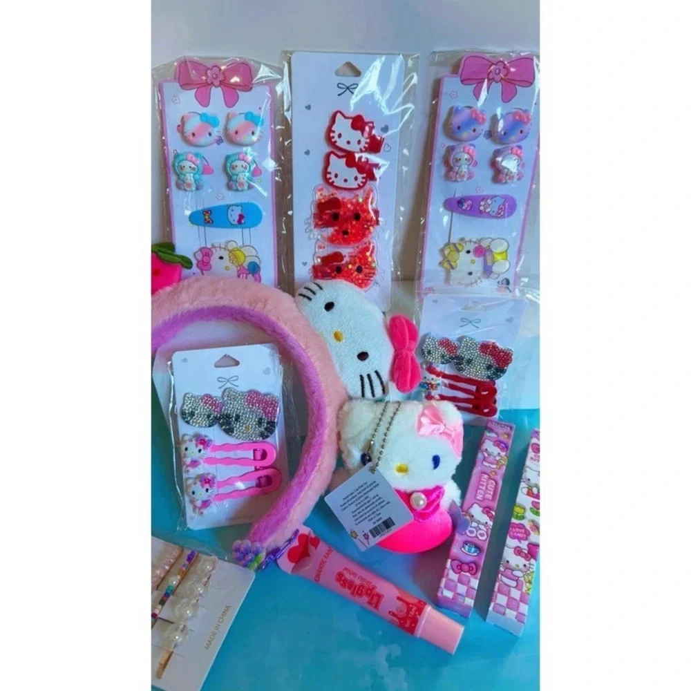 HUGE HELLO KITTY HAIR ACCESSORIES‎ CLIPS HEADBAND BUNDLE NEW